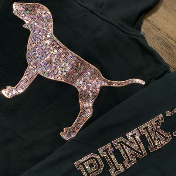 Victoria’s Secret Pink ROSEGOLD Bling Outfit set S - Picture 4 of 10